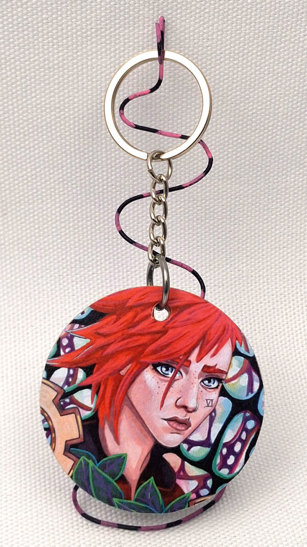 Arcane Hextech Vi - Wooden Keychains