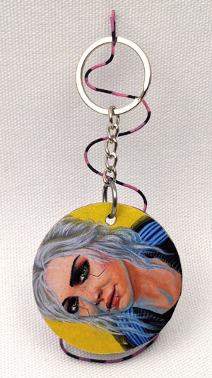 Cyberpunk Ciri Witcher 2077 - Wooden Keychains