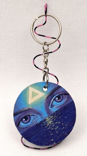 Ocean Eyes - Wooden Keychain