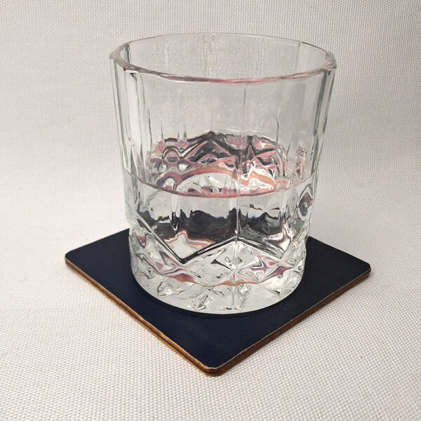 Pink Full Moon - Wooden Cup Coaster - Image 2