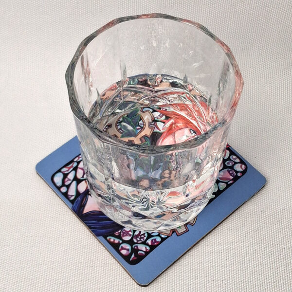 Arcane Hextex Vi Cait - Wooden Cup Coaster - Image 2