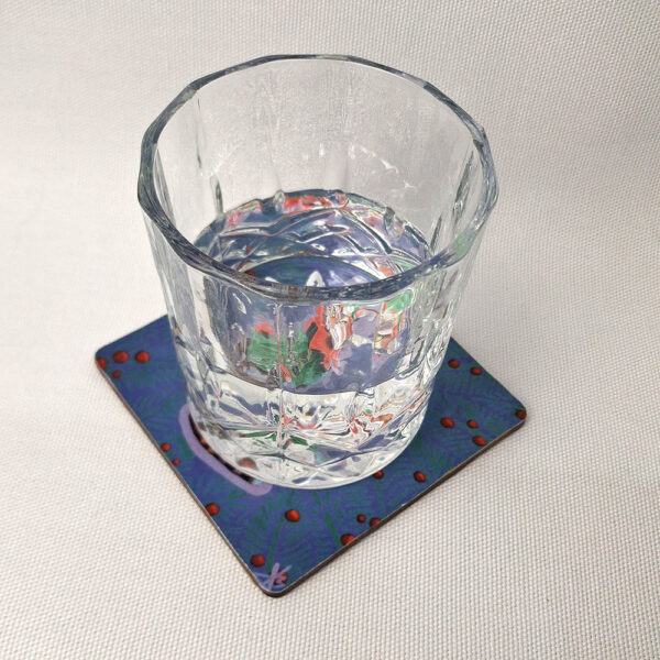 Mad Cat x-max Elf - Wooden Cup Coaster - Image 2