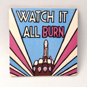 Arcane Zaun Propaganda Poster Jinx- Wooden Cup Coaster