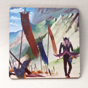 Lol Rise Landscape - Wooden Cup Coaster