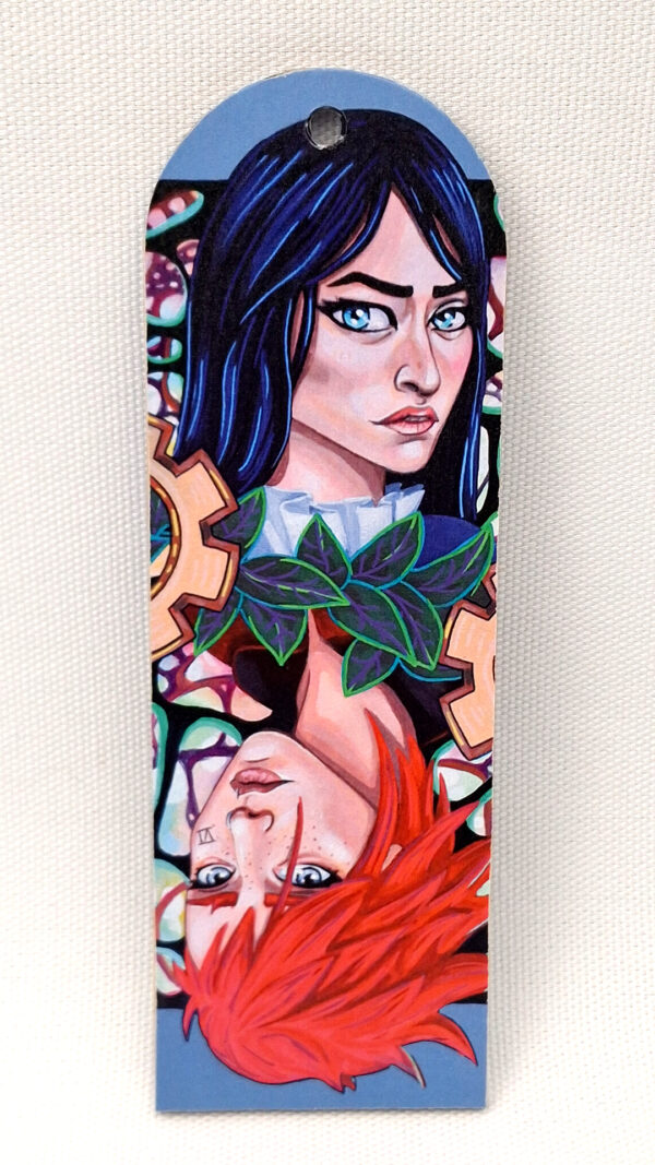Arcane Hextech Caitlyn Vi - Wooden Bookmark