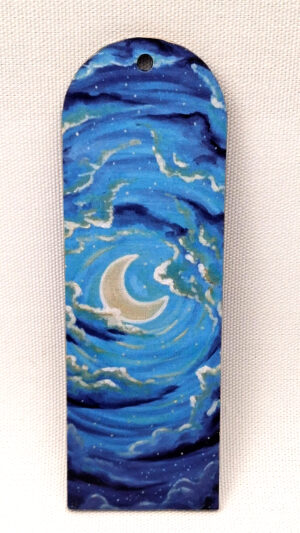Lunar Embrace - Wooden Bookmark