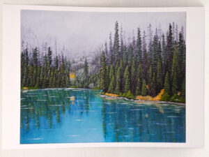 Azure Reflections of Forest - Art Print