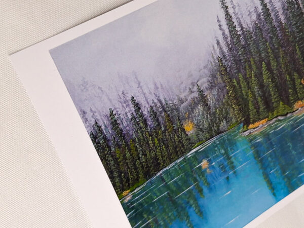 Azure Reflections of Forest - Art Print - Image 2
