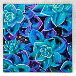 Secret Garden Black Cat - Magnet