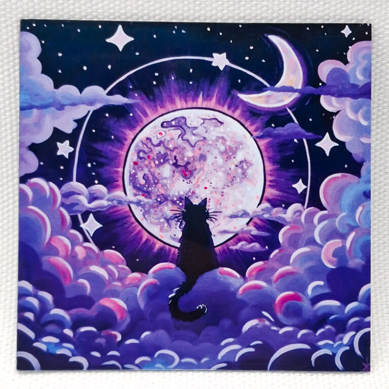 Cat's Lunar Violet Guard - Magnet