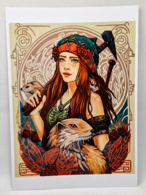 Dziewanna - Slavic Forest Goddess - Art Print