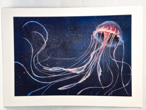 Floating Through Nebulas - Jellyfish - Art Print