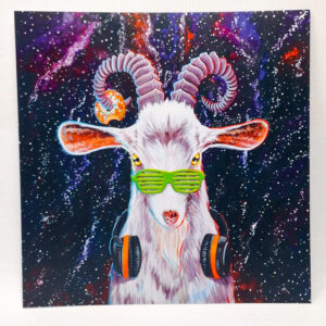 Funky Space Goat - Art Print