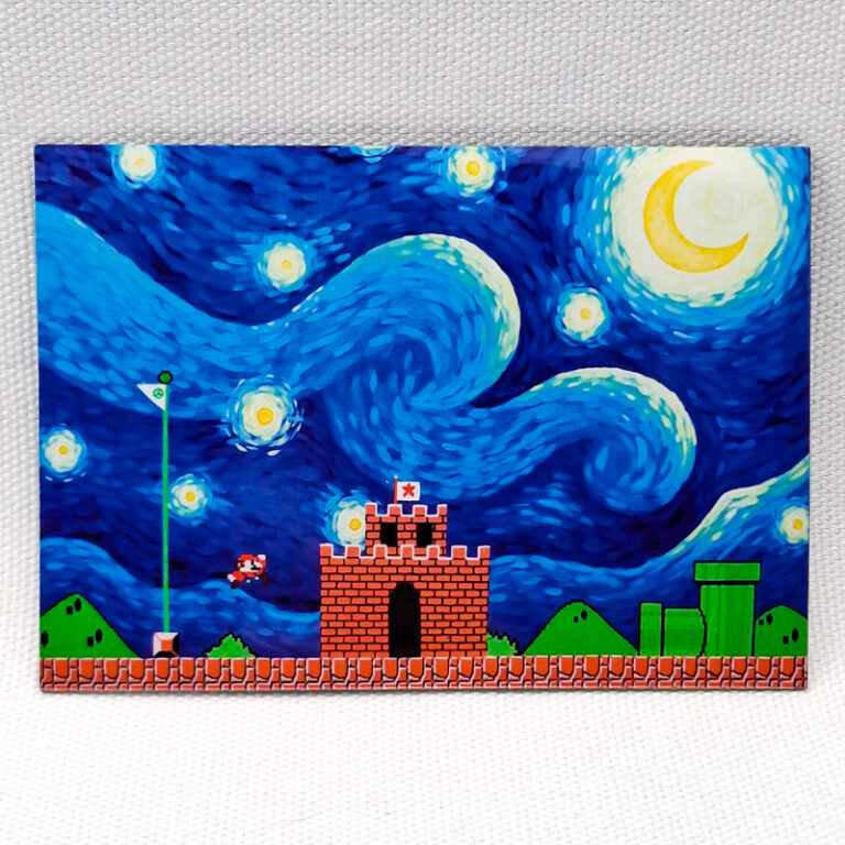 Mario in the Starry Night - Magnet