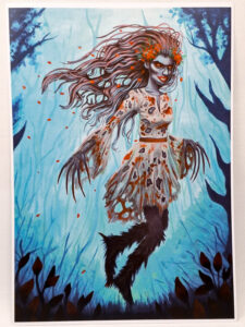 Strzyga - Slavic Folklore Creature - Art Print