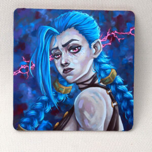 Jinx - The Pain Of Existence - Arcane - Wooden Cup Coaster