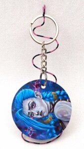 Jinx - The Pain Of Existence - Arcane - Wooden Keychain