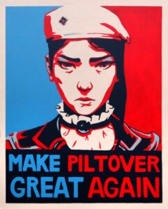 Arcane Piltover Propaganda Poster Caitlyn - Magnet