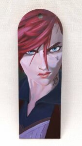 Arcane Fighter’s Gaze Vi - Wooden Bookmark