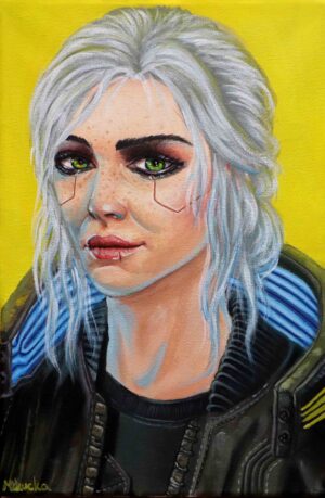 Cyberpunk Ciri Witcher 2077  - Sticker