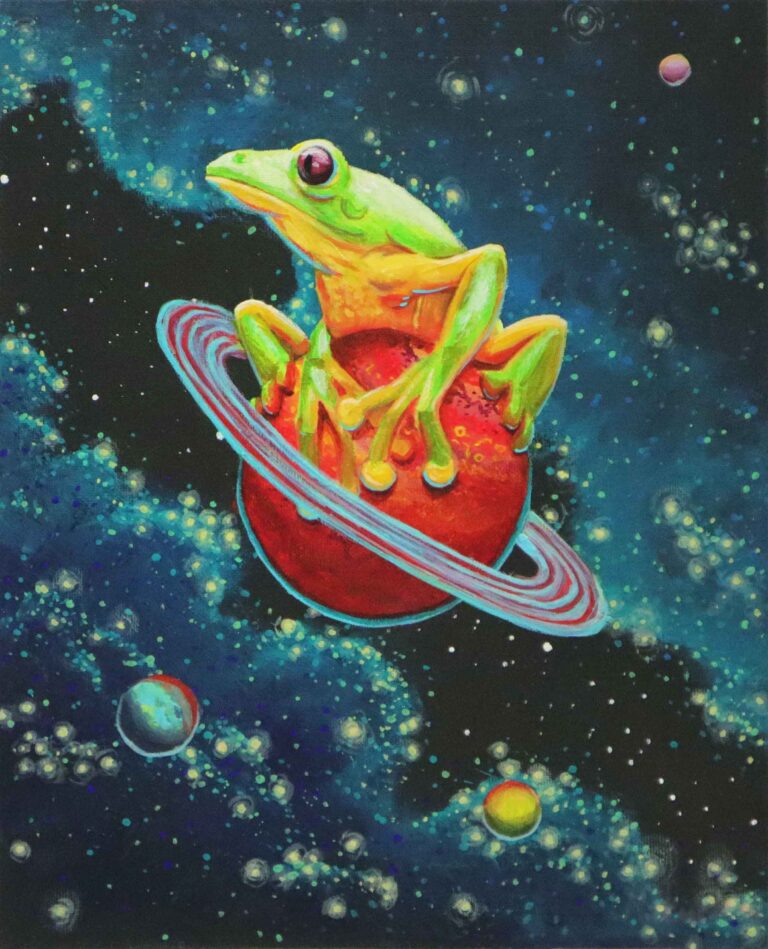 Frog Rodeo on Mars - Sticker