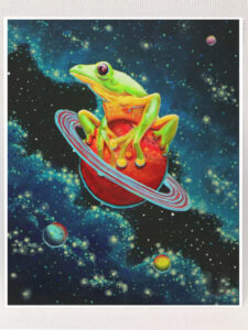 Frog Rodeo on Mars- Art Print