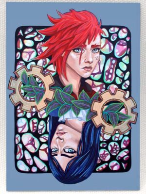 Arcane Hextech Vi Caitlyn - Magnet