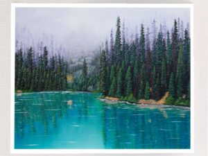 Azure Reflections of Forest - Art Print