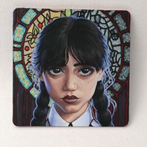 Gothic Wednesday - Wooden Cup Coaster