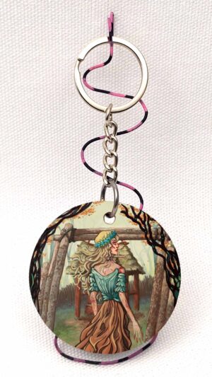 Licho - A Witcher-Inspired Monster  - Wooden Keychain