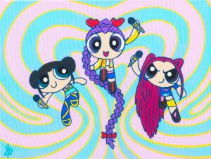 Sugar, Spice & Neon Power - Original Painting