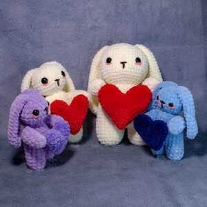 💋 Bunny Was Made for Lovin’ You, Baby - Crochet plushie